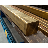 Квадрат бронзовый ДКВНТ 5x5 мм БрАЖ9-4 ГОСТ 1628-2019