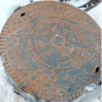 Люк чугунный легкий усиленный круглый ЛУ (А30) 650 мм ВЧ40 ГОСТ 3634-2019