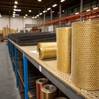 Сетка латунная 0,4x0,4x0,03 мм Л80 ГОСТ 6613-86