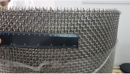 сетку нержавеющую рифленую (канилированную) 15x15 3,6 мм 12Х18Н10Т купить в Саратове