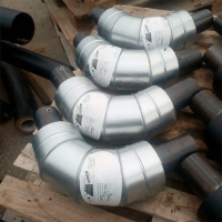 Скорлупа ППУ-ОЦ для отвода 90° 76x160 мм ГОСТ 30732-2020