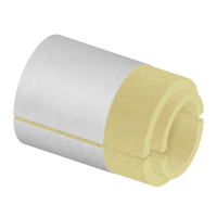 Скорлупа ППУ фольгированная 630x30 мм для труб ГОСТ 30732-2020