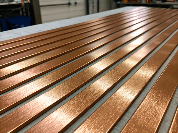 Шина бронзовая 40x4 мм БрБ2 ГОСТ 1789-2013 фото